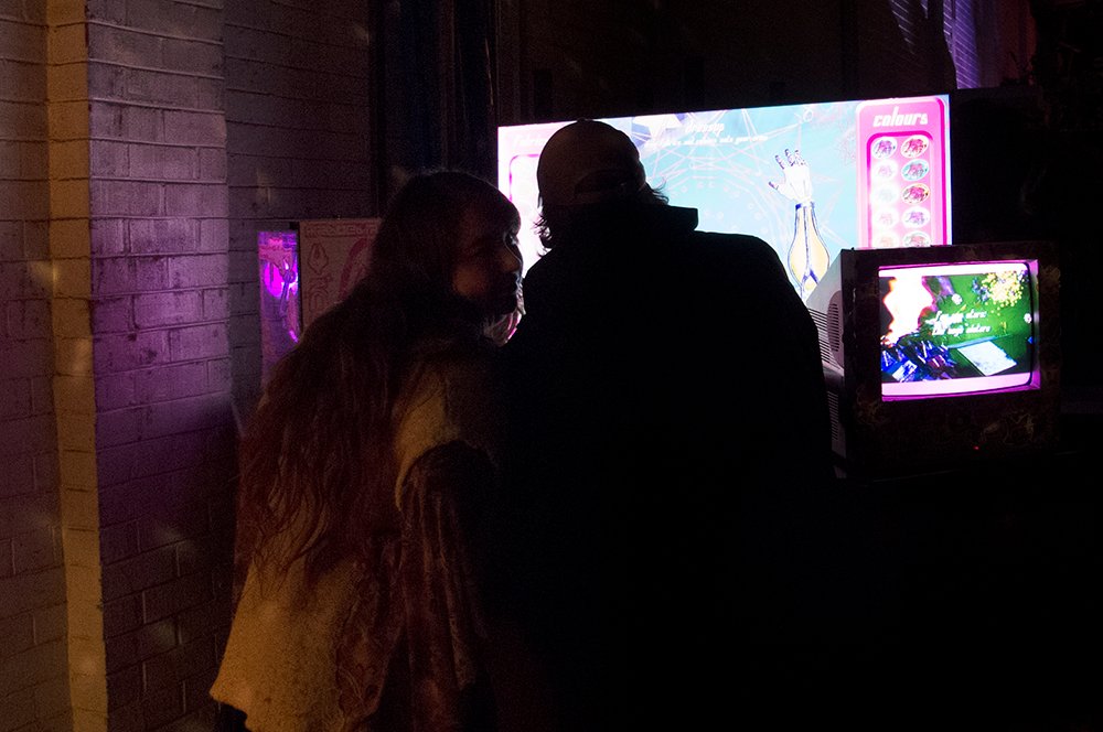 game snippet at warehouse party 2025