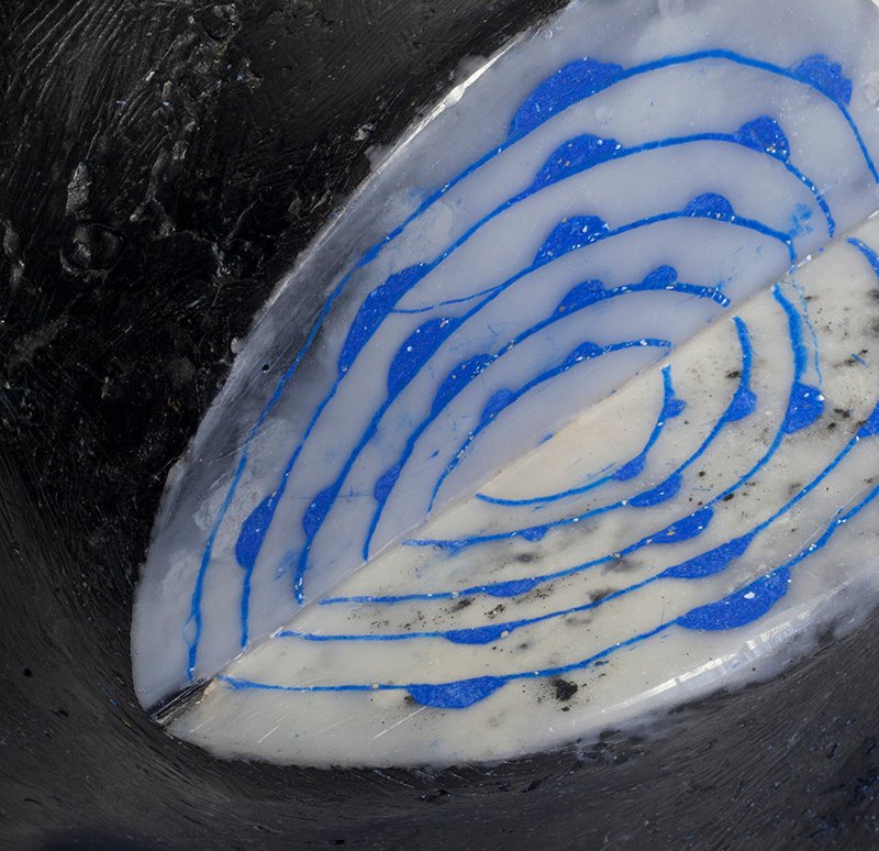 encaustic sculpture detail