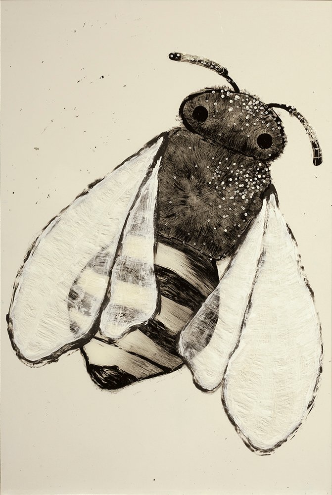 painting of a native bee